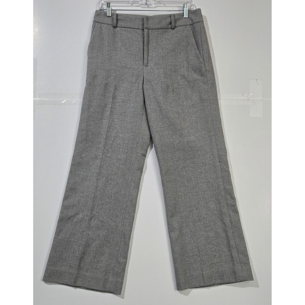 Lauren Ralph Lauren Herringbone Wool Trousers Women 8 Capsule Office Old Money